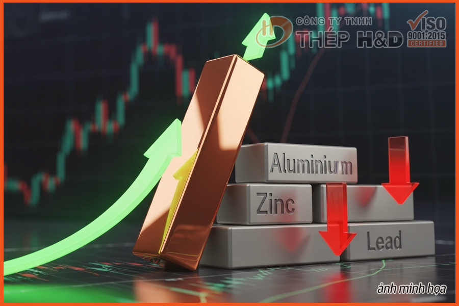 CẬP NHẬT THỊ TRƯỜNG KIM LOẠI: ĐỒNG TĂNG GIÁ TRONG KHI CÁC KIM LOẠI CƠ BẢN KHÁC GIẢM NGÀY 23/07/2025