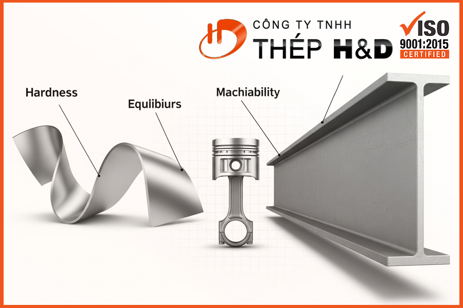 Minh họa thang đo độ cứng của các loại hợp kim nhôm khác nhau và ảnh hưởng đến gia công