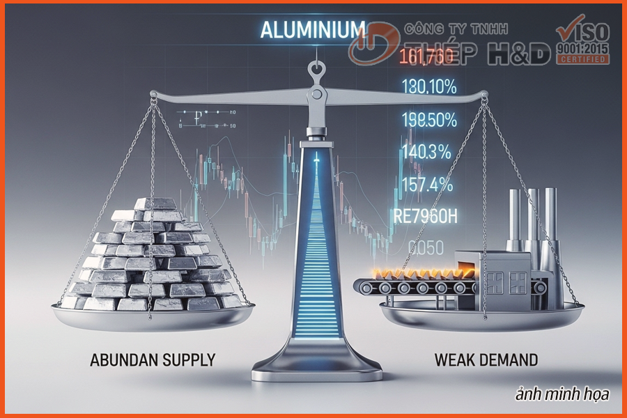 GIÁ NHÔM DAO ĐỘNG Ở MỨC CAO: GIẰNG CO GIỮA NGUỒN CUNG ỔN ĐỊNH VÀ NHU CẦU YẾU