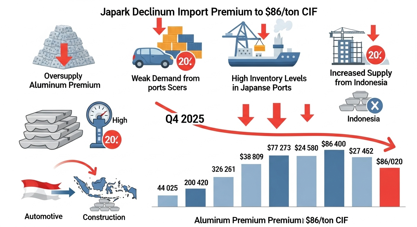 Nhôm Nhật Bản Q4/2025: Phí Bảo Hiểm Giảm Sâu 20% - Thách Thức Cung Cầu