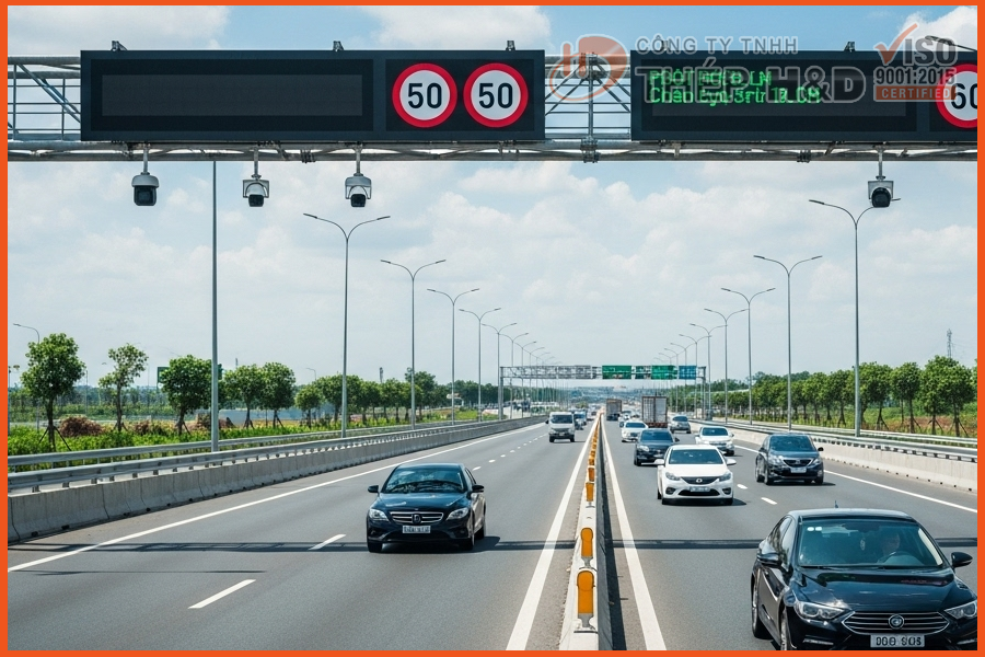 An Intelligent Transportation System (ITS) on a modern expressway