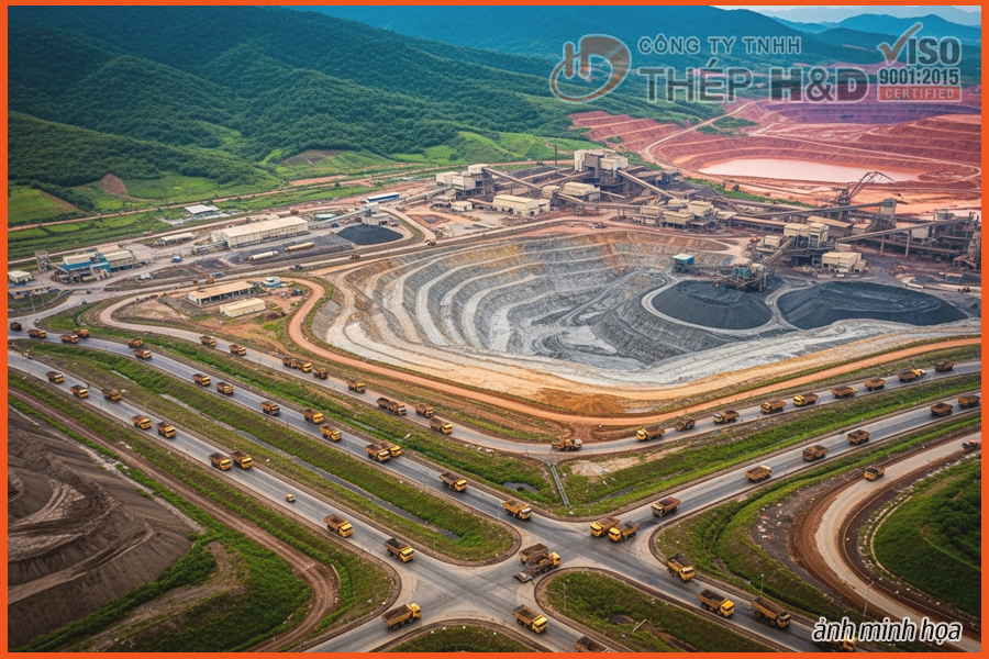 Bauxite mining in Lam Dong