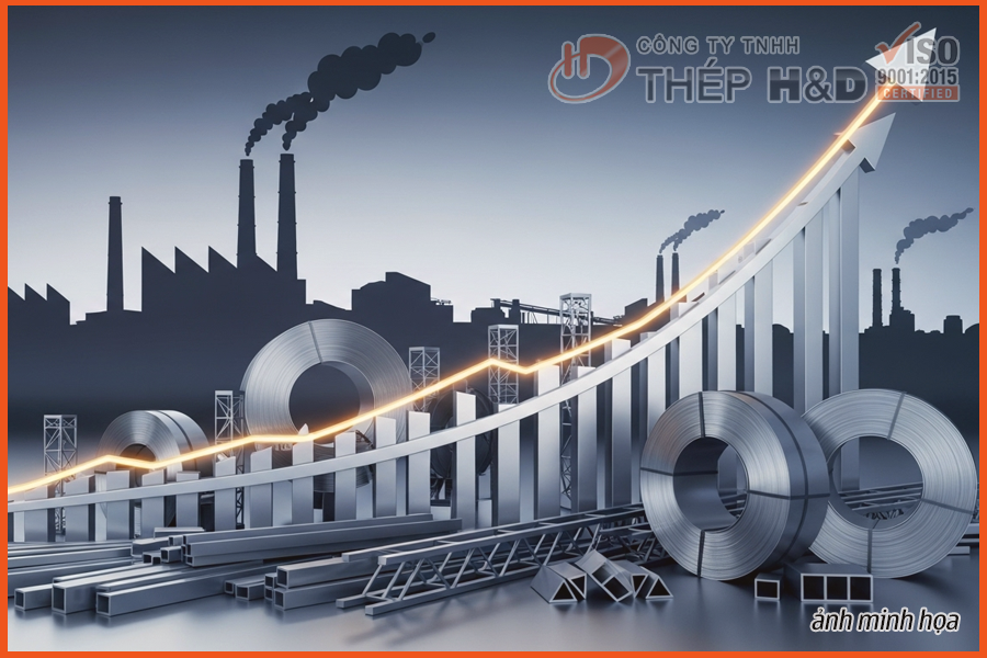 Thép Mỹ Tăng Giá Mạnh: NLMK USA và Atlas Tube Dẫn Đầu Xu Hướng Phục Hồi