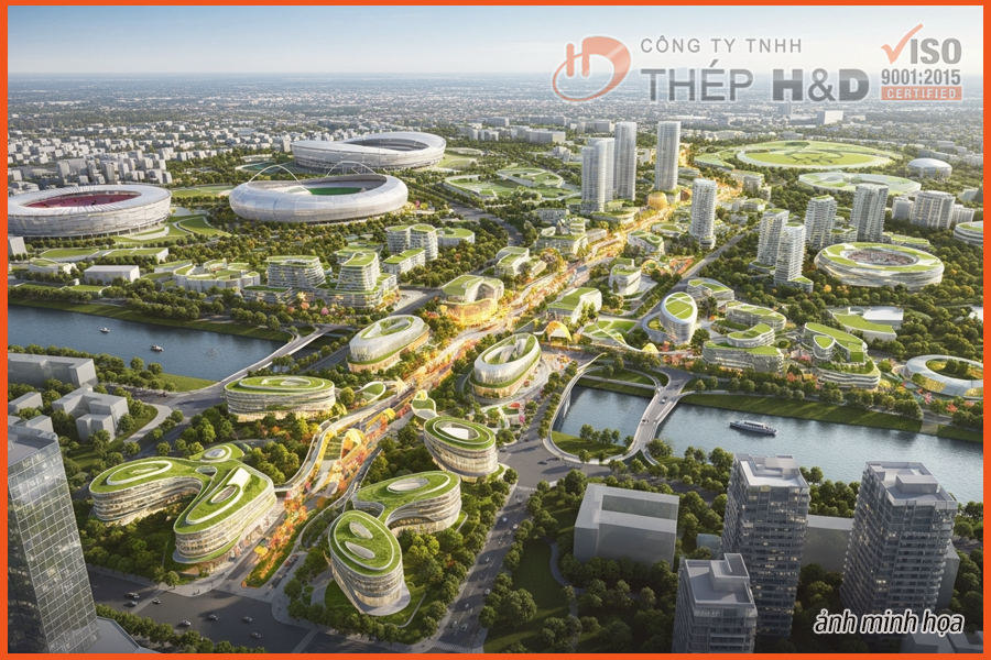 Hà Nội 2025: Khởi Công Đại Lộ Sông Hồng và Đô Thị Olympic - Tầm Nhìn Phát Triển Bền Vững